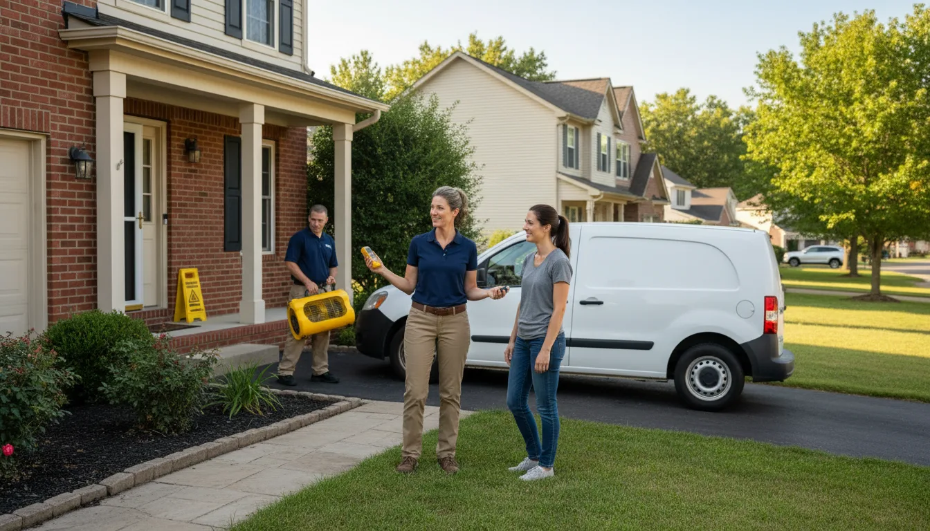 Residential water damage restoration in Markleysburg, PA
